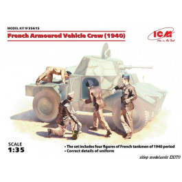 ICM Французский экипаж бронеавтомобиля, 1940 (ICM35615)