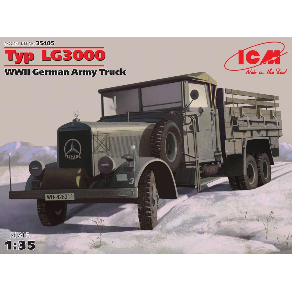 ICM Германский армейский грузовик Typ LG3000 МВ (ICM35405) - зображення 1