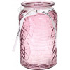 Yiwu Ваза скляна рожева Crystal Alison 18 см (83210414-5/1_YBCG210414-5) - зображення 1