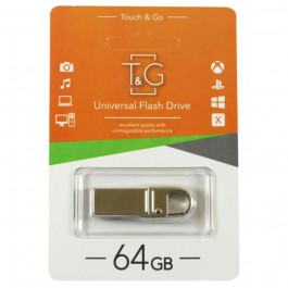T&G 64 GB 027 Metal Series USB 2.0 Silver (TG027-64G)