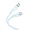 Hoco X97 Crystal USB Type-C to USB Type-C 60W 1m Light Blue (6931474799920) - зображення 1