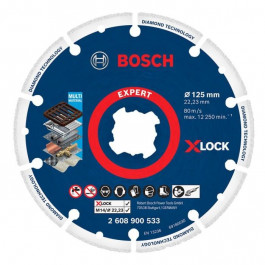 Bosch Круг отрезной Bosch Diamond metal X-Lock O125 x 22,23мм