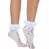 Leg Avenue Шкарпетки Lace Anklet With Ruffle White від (714718004662) - зображення 1