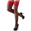 Cottelli Панчохи  Hold-up Stockings Black / Red від Orion (4024144293070) - зображення 1