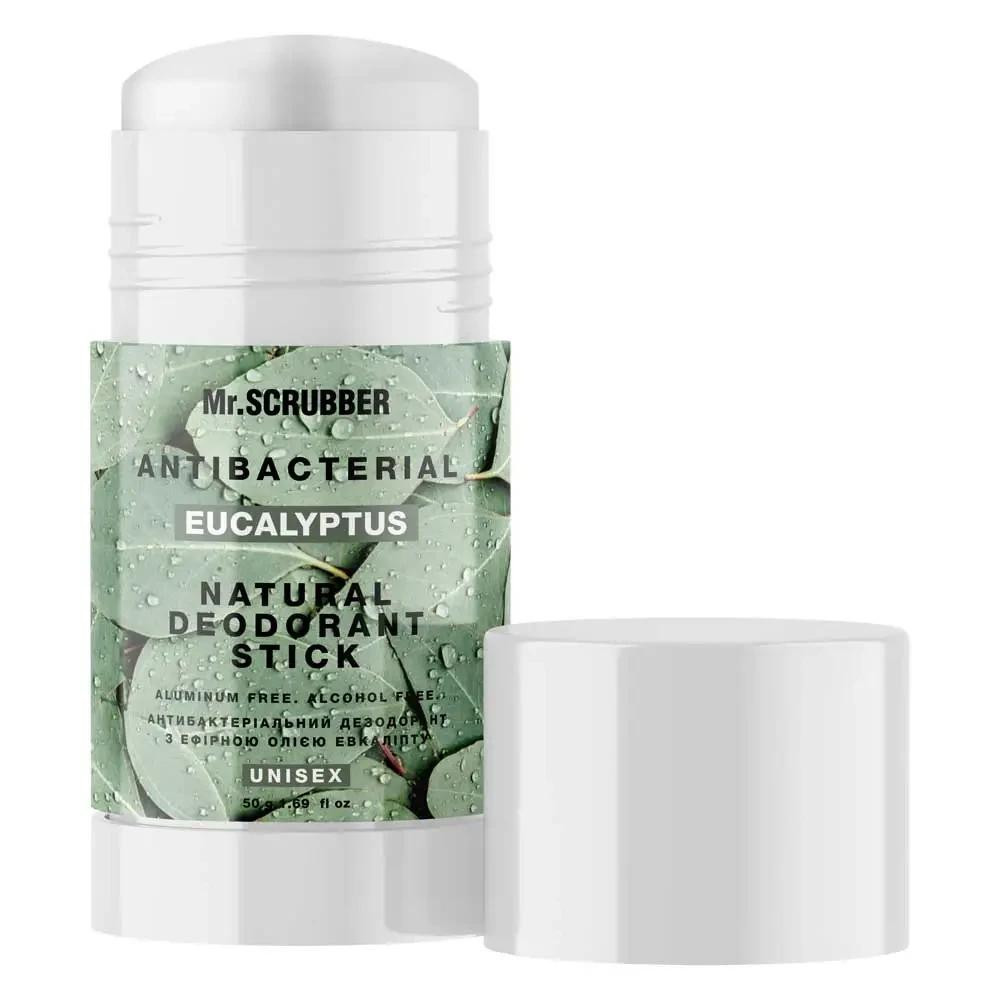 Mr. Scrubber - Антибактеріальний дезодорант з ефірною олією евкаліпту Antibacterial Eucalyptus (50 г) - зображення 1