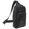 Tony Bellucci Чоловічий рюкзак-слінг з натуральної телячої шкіри  5213-1 чорний - зображення 2