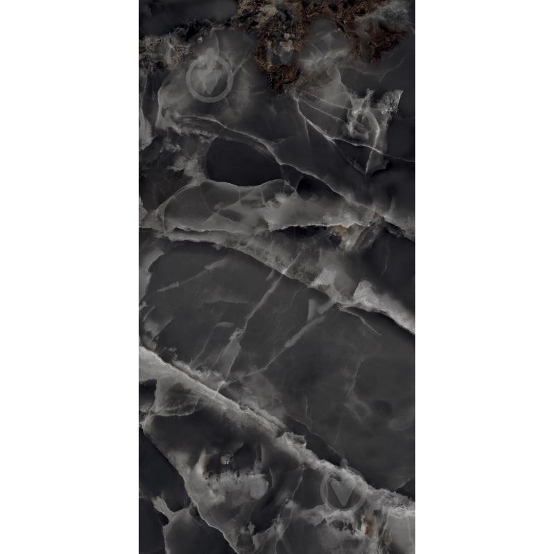 Cerossa Ceramica MARMO ONICE BLACK high glossy 60х120 см - зображення 1