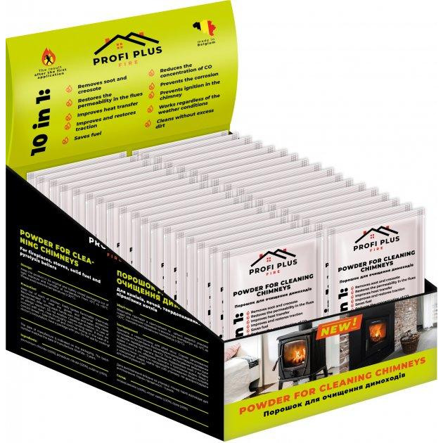 Profi Plus Упаковка порошка для чистки дымоходов  40 г х 36 шт (5414528003880) - зображення 1