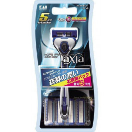 Kai Верстат для гоління чоловічий  Axia з 5ю лезами + 5 запасних касет (4901331001291)