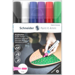 Schneider Набір маркерів акрилових  Paint-it 320 4мм Wallet Set1 6 кольорів №S120295