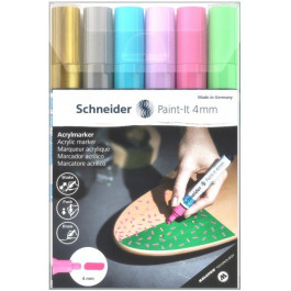 Schneider Набір маркерів акрилових  Paint-it 320 4мм Wallet Set1 6 кольорів №S120296