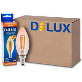 DeLux LED BL37B 4W 410Lm 2700K 220V E14 amber filament 10шт (90017539)