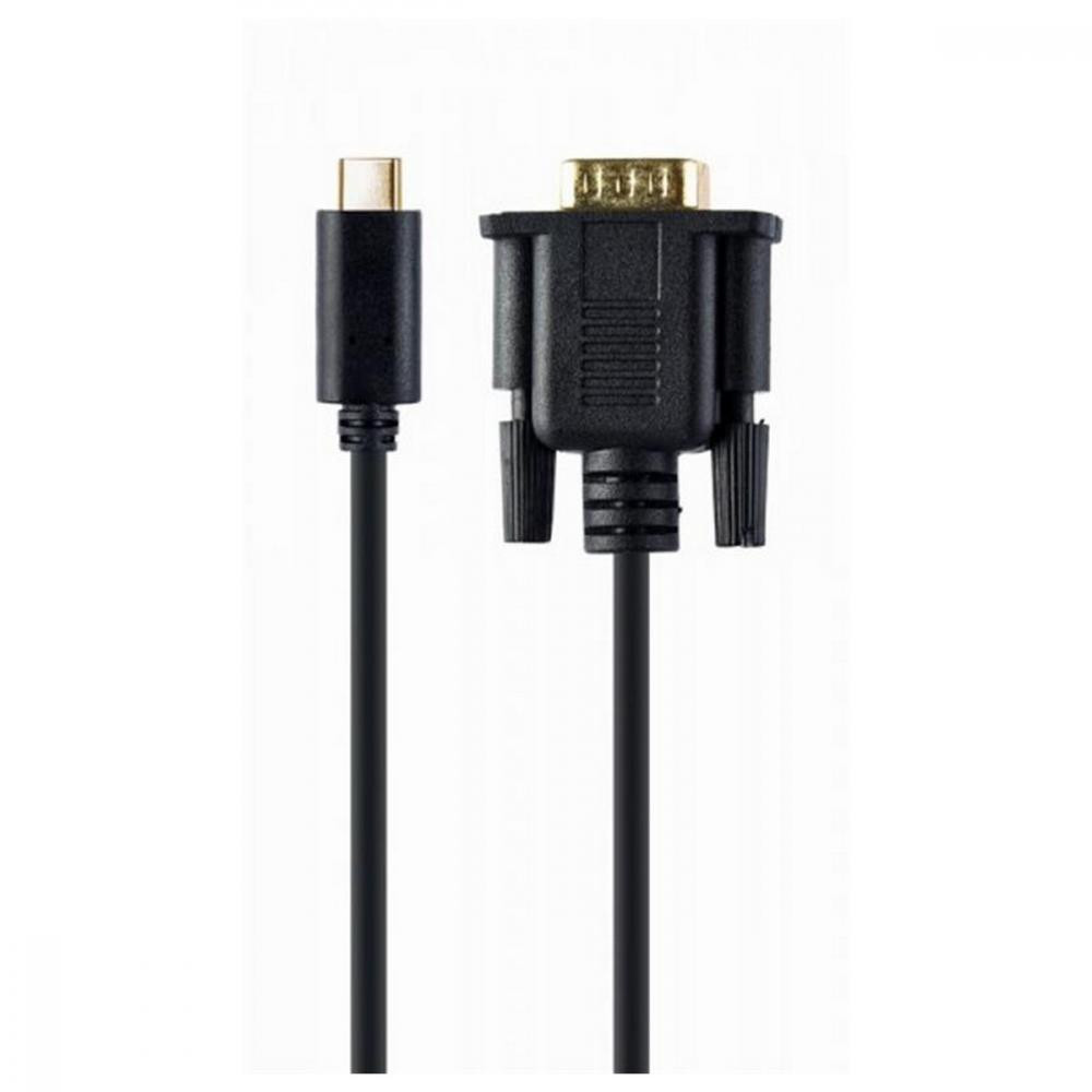 Cablexpert USB-C to VGA 2m Black (A-CM-VGAM-01) - зображення 1