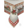 Lefard Скатертина Home Textile гобеленова новорічна з люрексом 100x100 см бежевий (8407007160041) - зображення 1