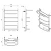 Laris Єврофлеш П6 500x800 з полицею Е (підкл. справа) S3 (73207779) - зображення 6