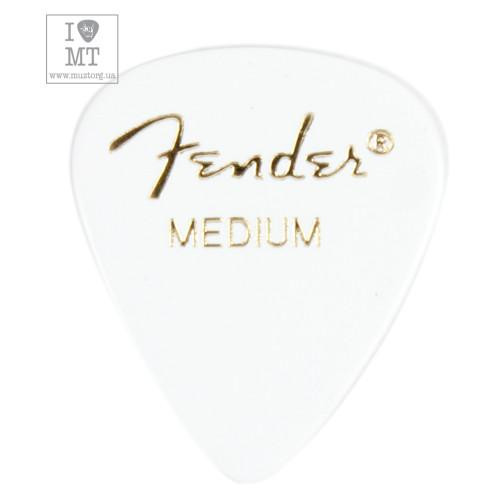 Fender 351 WHITE PICK GROSS MEDIUM - зображення 1