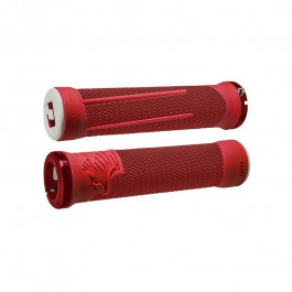 ODI Гріпси  AG-2 Signature V2.1 Lock-On Grips - Red / Fire red w / Red Clamps, червоні з червоними замка