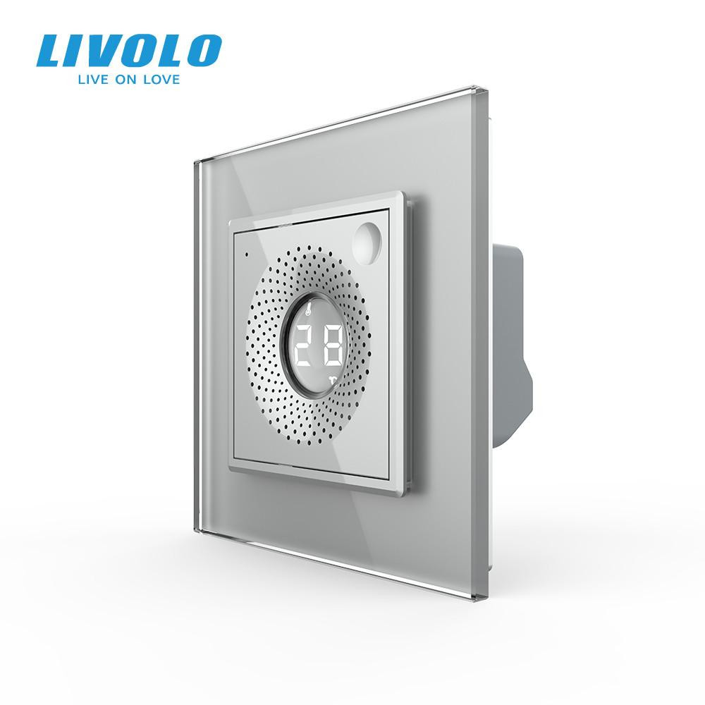 Livolo Розумний датчик температури та вологості ZigBee термометр гігрометр  сірий (VL-FCEZ-2IP-15) - зображення 1