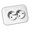 Ovivo Electric LOFT с заземлением белый+серый (404-010303-907) - зображення 1