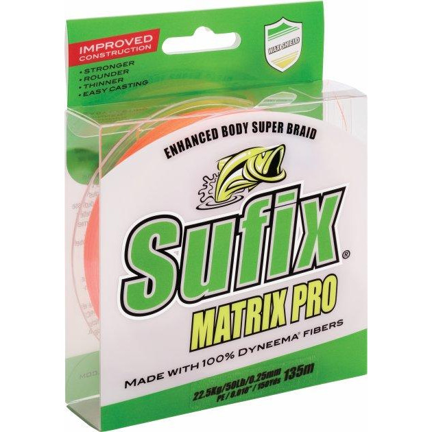 Sufix Matrix Pro / #0.6 / Orange / 0.12mm 135m 8.1kg - зображення 1