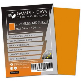 Games7Days Протектори для карт  (66 х 91 мм, MTG, 80 шт..) Orange (PREMIUM) (GSD-OR6691)