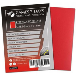 Games7Days Протектори для карт  (66 х 91 мм, MTG, 80 шт..) Red (PREMIUM) (GSD-RD6691)