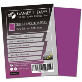 Games7Days Протектори для карт  (66 х 91 мм, MTG, 80 шт..) Purple (PREMIUM) (GSD-PR6691)