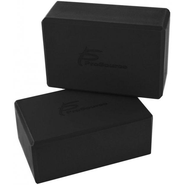 ProSource Set Of 2 Foam Yoga Blocks, black - зображення 1