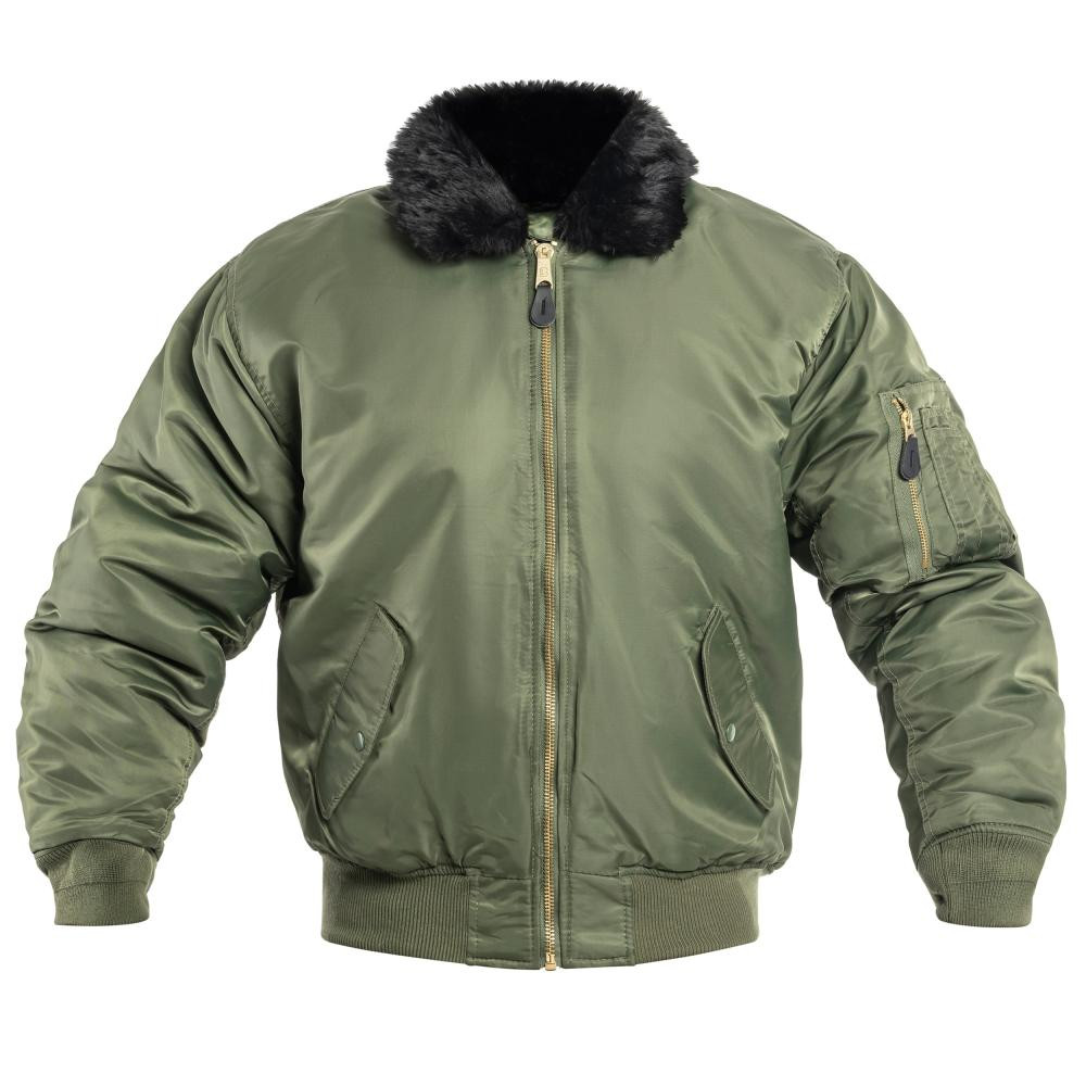 Brandit Куртка  MA2 Fur Collar - Olive XXL - зображення 1