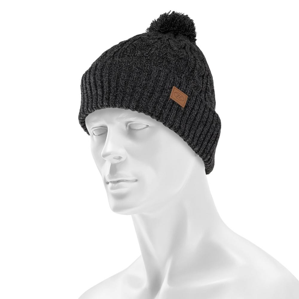 Highlander Зимова шапка  Outdoor Beira Lined Bobble Hat - Charcoal Marl - зображення 1