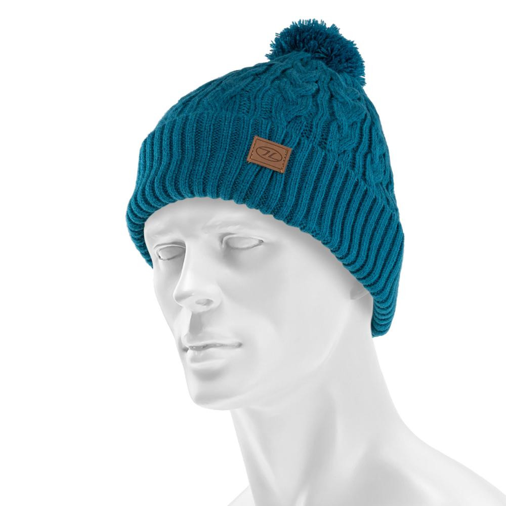Highlander Зимова шапка  Outdoor Beira Lined Bobble Hat - Ocean Blue - зображення 1