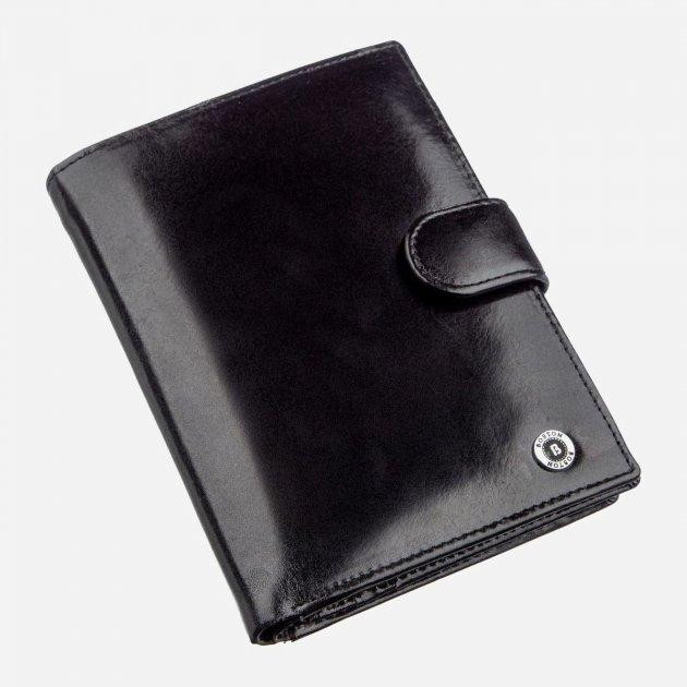 Boston Мужской кошелек кожаный  18817 Черный (leather-18817) - зображення 1