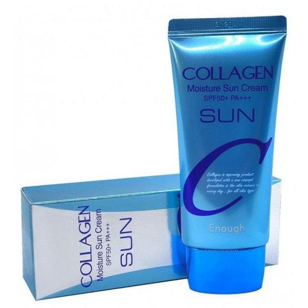 Enough Сонцезахисний крем для обличчя з колагеном  Collagen Moisture Sun Cream SPF50+ PA+++ 50 г (880960587 - зображення 1