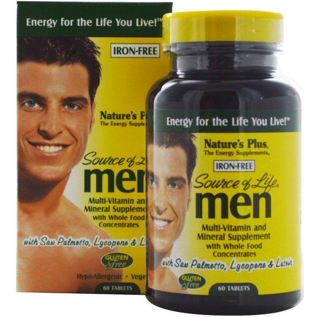 Nature's Plus Мультивитамины Nature's Plus Source of Life Men 60 таблеток (97467030930) - зображення 1