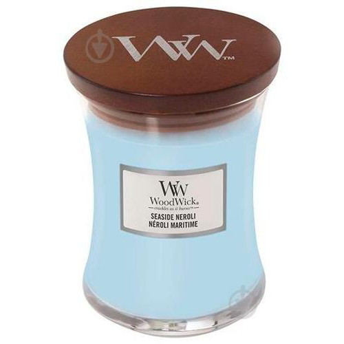 WoodWick Ароматична свічка з ароматом квітів неролі і мандарина  Medium Seaside Neroli 275 г (1681477E) - зображення 1