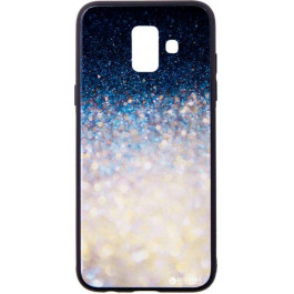 DENGOS Back Cover Glam для Samsung Galaxy J4 2018 J400 White/Blue kaleidoscope (DG-BC-GL-23)