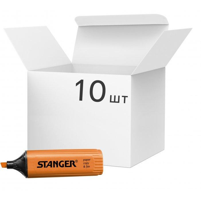 Stanger Маркер текстовий  1-5 мм 10 шт. помаранчевий MARKER-TXT-STFLATO10 - зображення 1
