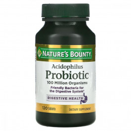 Nature's Bounty Пробіотики (Acidophilus Probiotic) 100 млн КУО 120 таблеток