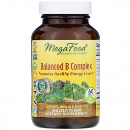 MegaFood Сбалансированный комплекс витаминов В, Balanced B Complex, MegaFood, 60 таблеток