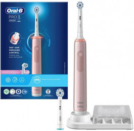 Oral-B D505.513.3 PRO3 3400N Sensitive Clean Pink