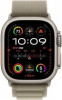 Apple Watch Ultra 2 GPS + Cellular 49mm Titanium Case with Olive Alpine Loop - Large (MRF03) - зображення 2