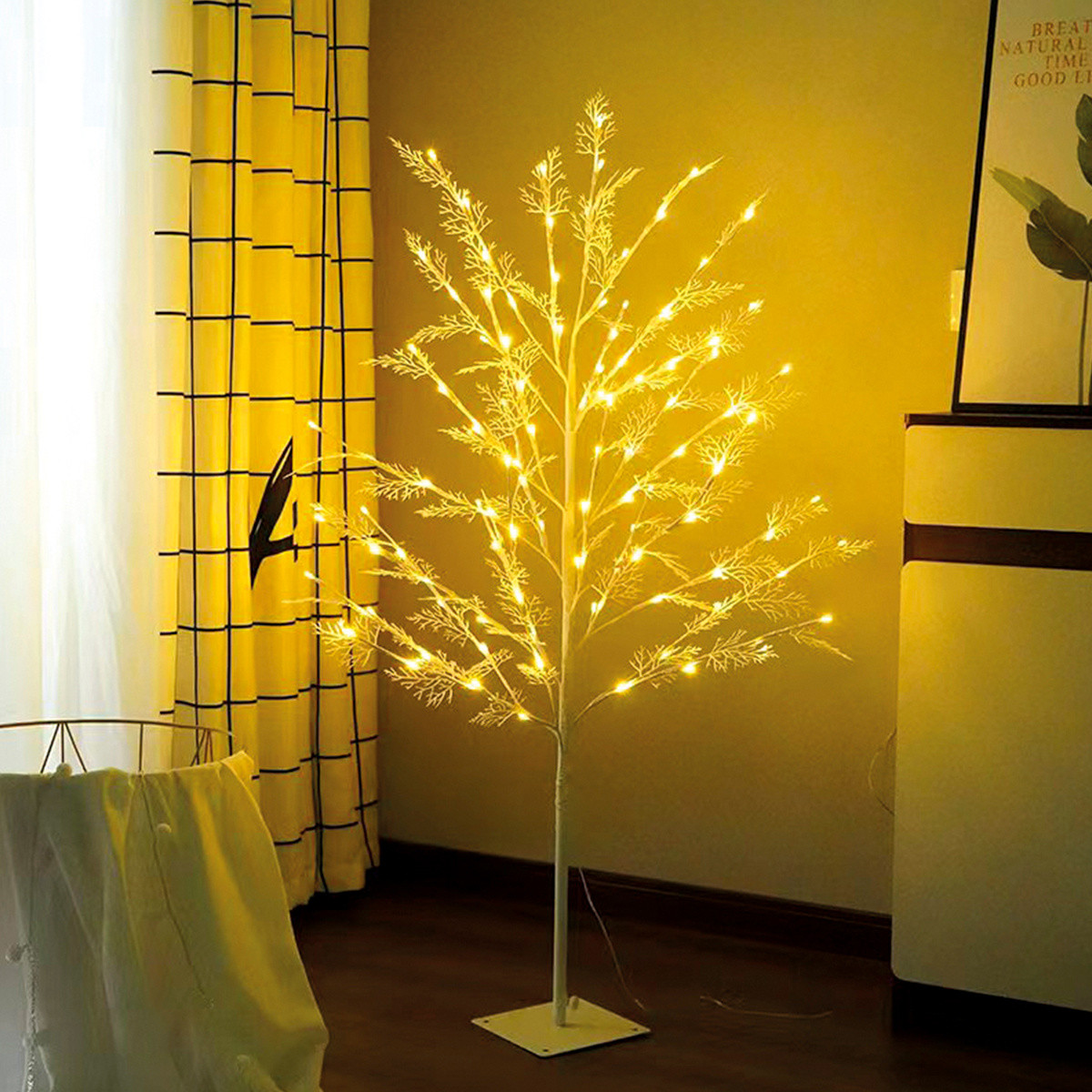 MVM Дерево світлодіодне на підставці 120 см біле (DH-LAMP-02 WHITE) - зображення 1