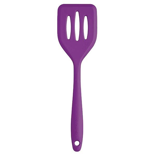 Kitchen Craft Лопатка силиконовая мини  с отверстиями фиолетовая 710475-ф - зображення 1