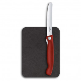 Victorinox Swiss Classic Foldable Paring Knife Red and Epicurean Cutting Board Set (6.7191.F1)