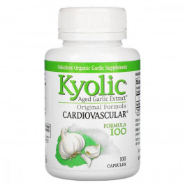 Kyolic Экстракт чеснока, для сердечно-сосудистой системы, Aged Garlic Extract Hi-Po Formula 100, , 100 капс