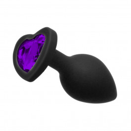 Loveshop Black Silicone Heart Violet S (32578123)