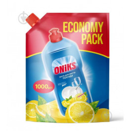 Oniks Засіб для ручного миття посуду  Лимон (дой-пак) 1000л (4820191761582)