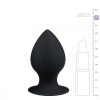 Easytoys ET109BLK-S Анальна пробка з присоскою Round Butt Plug чорна, 8.5 см х 4 см (ET109BLK-S) - зображення 3