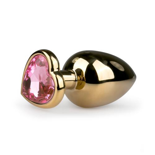 Easytoys з рожевим кристалом у формі серця, золота, 9.6 х 3.8 см (ET25791) - зображення 1