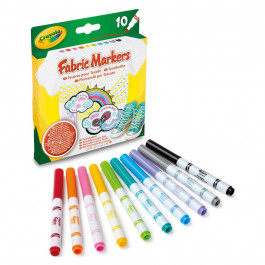 Crayola 10 фломастеров для рисования по ткани (58-8633)